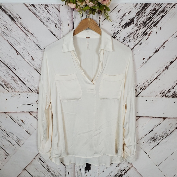 Free People Tops - Free People Creamy Blouse sz XS